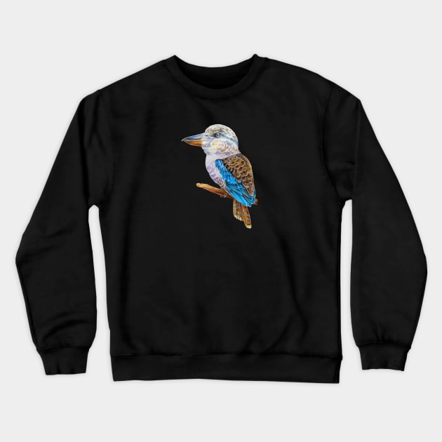 Kookaburra Crewneck Sweatshirt by Tim Jeffs Art